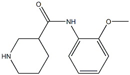 N-(2-methoxyphenyl)piperidine-3-carboxamide 结构式