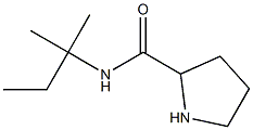 N-(2-methylbutan-2-yl)pyrrolidine-2-carboxamide 结构式