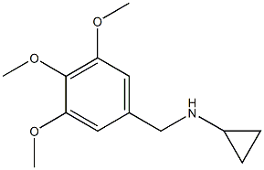 N-(3,4,5-trimethoxybenzyl)cyclopropanamine 结构式