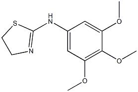 N-(3,4,5-trimethoxyphenyl)-4,5-dihydro-1,3-thiazol-2-amine 结构式