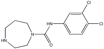 N-(3,4-dichlorophenyl)-1,4-diazepane-1-carboxamide 结构式