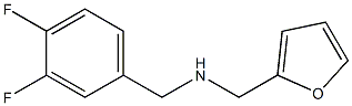 N-(3,4-difluorobenzyl)-N-(2-furylmethyl)amine 结构式