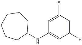 N-(3,5-difluorophenyl)cycloheptanamine 结构式