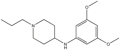 N-(3,5-dimethoxyphenyl)-1-propylpiperidin-4-amine 结构式