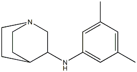 N-(3,5-dimethylphenyl)-1-azabicyclo[2.2.2]octan-3-amine 结构式