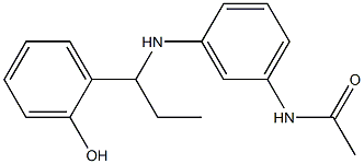 N-(3-{[1-(2-hydroxyphenyl)propyl]amino}phenyl)acetamide 结构式