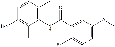 N-(3-amino-2,6-dimethylphenyl)-2-bromo-5-methoxybenzamide 结构式