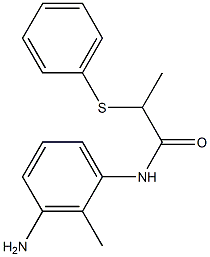 N-(3-amino-2-methylphenyl)-2-(phenylsulfanyl)propanamide 结构式