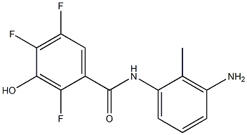 N-(3-amino-2-methylphenyl)-2,4,5-trifluoro-3-hydroxybenzamide 结构式