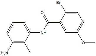 N-(3-amino-2-methylphenyl)-2-bromo-5-methoxybenzamide 结构式