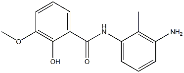 N-(3-amino-2-methylphenyl)-2-hydroxy-3-methoxybenzamide 结构式