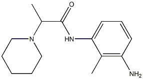 N-(3-amino-2-methylphenyl)-2-piperidin-1-ylpropanamide 结构式