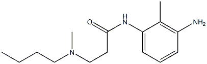 N-(3-amino-2-methylphenyl)-3-[butyl(methyl)amino]propanamide 结构式