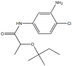 N-(3-amino-4-chlorophenyl)-2-[(2-methylbutan-2-yl)oxy]propanamide 结构式