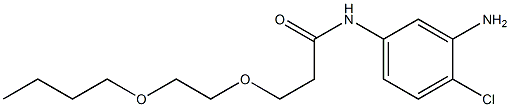 N-(3-amino-4-chlorophenyl)-3-(2-butoxyethoxy)propanamide 结构式