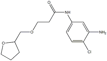 N-(3-amino-4-chlorophenyl)-3-(oxolan-2-ylmethoxy)propanamide 结构式