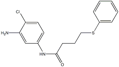 N-(3-amino-4-chlorophenyl)-4-(phenylsulfanyl)butanamide 结构式