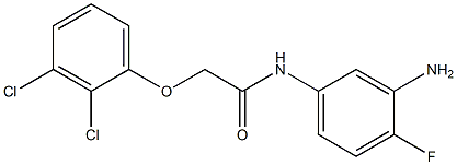 N-(3-amino-4-fluorophenyl)-2-(2,3-dichlorophenoxy)acetamide 结构式