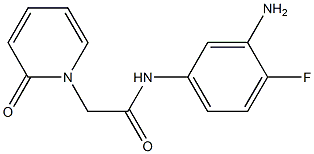 N-(3-amino-4-fluorophenyl)-2-(2-oxopyridin-1(2H)-yl)acetamide 结构式