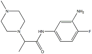 N-(3-amino-4-fluorophenyl)-2-(4-methylpiperazin-1-yl)propanamide 结构式