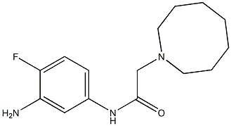 N-(3-amino-4-fluorophenyl)-2-(azocan-1-yl)acetamide 结构式