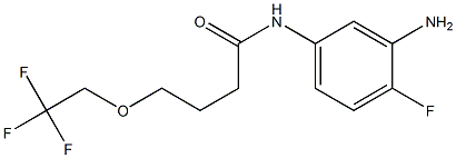 N-(3-amino-4-fluorophenyl)-4-(2,2,2-trifluoroethoxy)butanamide 结构式