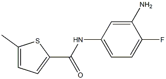 N-(3-amino-4-fluorophenyl)-5-methylthiophene-2-carboxamide 结构式