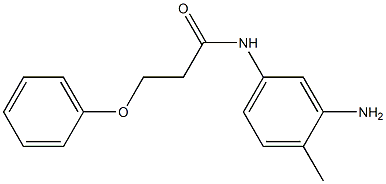 N-(3-amino-4-methylphenyl)-3-phenoxypropanamide 结构式
