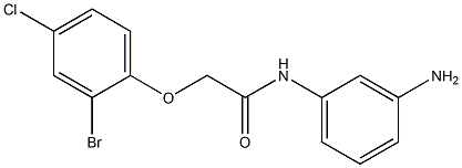 N-(3-aminophenyl)-2-(2-bromo-4-chlorophenoxy)acetamide 结构式