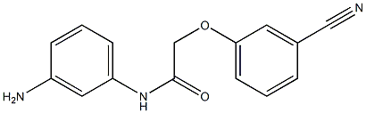 N-(3-aminophenyl)-2-(3-cyanophenoxy)acetamide 结构式