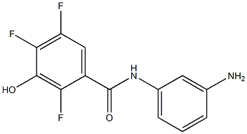 N-(3-aminophenyl)-2,4,5-trifluoro-3-hydroxybenzamide 结构式