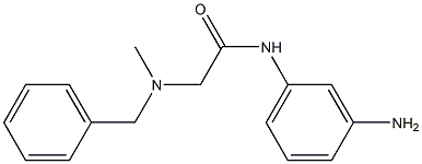 N-(3-aminophenyl)-2-[benzyl(methyl)amino]acetamide 结构式