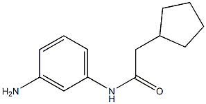 N-(3-aminophenyl)-2-cyclopentylacetamide 结构式