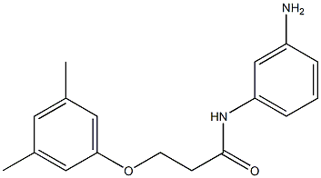 N-(3-aminophenyl)-3-(3,5-dimethylphenoxy)propanamide 结构式