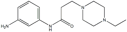 N-(3-aminophenyl)-3-(4-ethylpiperazin-1-yl)propanamide 结构式