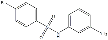 N-(3-aminophenyl)-4-bromobenzenesulfonamide 结构式