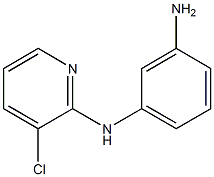 N-(3-aminophenyl)-N-(3-chloropyridin-2-yl)amine 结构式