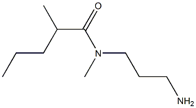 N-(3-aminopropyl)-N,2-dimethylpentanamide 结构式