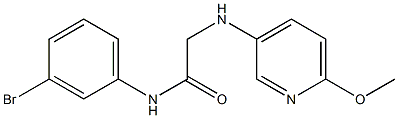 N-(3-bromophenyl)-2-[(6-methoxypyridin-3-yl)amino]acetamide 结构式