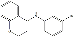 N-(3-bromophenyl)-3,4-dihydro-2H-1-benzopyran-4-amine 结构式