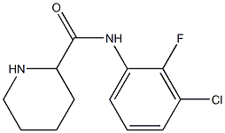 N-(3-chloro-2-fluorophenyl)piperidine-2-carboxamide 结构式