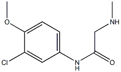 N-(3-chloro-4-methoxyphenyl)-2-(methylamino)acetamide 结构式