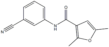 N-(3-cyanophenyl)-2,5-dimethyl-3-furamide 结构式