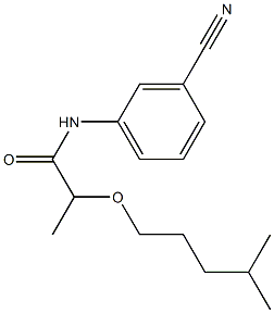 N-(3-cyanophenyl)-2-[(4-methylpentyl)oxy]propanamide 结构式
