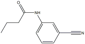 N-(3-cyanophenyl)butanamide 结构式