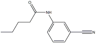 N-(3-cyanophenyl)pentanamide 结构式