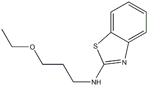 N-(3-ethoxypropyl)-1,3-benzothiazol-2-amine 结构式