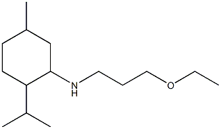 N-(3-ethoxypropyl)-5-methyl-2-(propan-2-yl)cyclohexan-1-amine 结构式