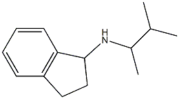 N-(3-methylbutan-2-yl)-2,3-dihydro-1H-inden-1-amine 结构式