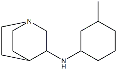 N-(3-methylcyclohexyl)-1-azabicyclo[2.2.2]octan-3-amine 结构式